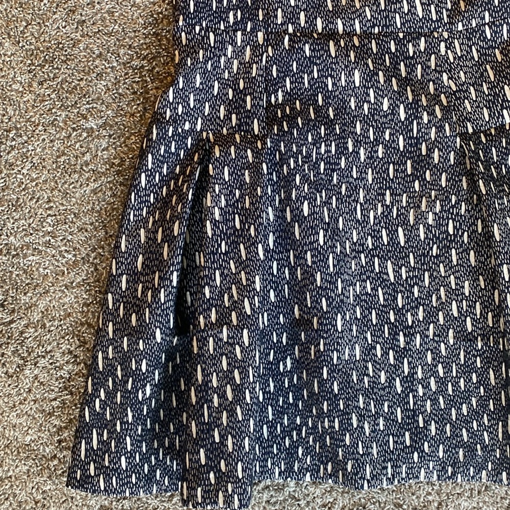 Zara Basic Black W/ White Raindrop Sleeveless Dre… - image 7